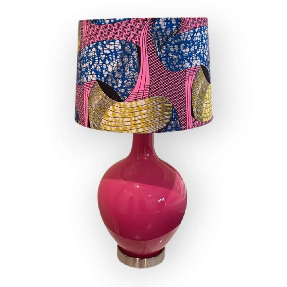 Big Ankara table lamp from South Africa
